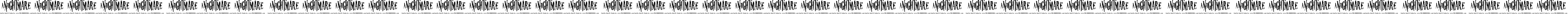 Пример написания шрифтом Nightmare 5 текста на русском