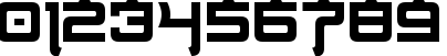 Пример написания цифр шрифтом Nippon Tech Condensed Bold Пример написания цифр шрифтом Nippon Tech Condensed Bold