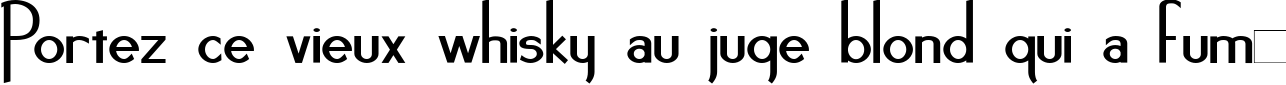 Пример написания шрифтом Noir-et-Blanc Bold текста на французском