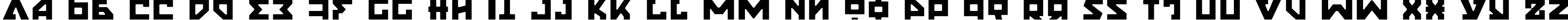 Пример написания английского алфавита шрифтом Nyet Light