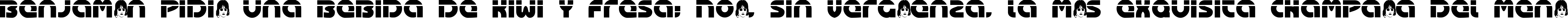 Пример написания шрифтом Oasis текста на испанском