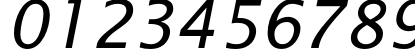Пример написания цифр шрифтом OfficeTypeSans Italic Пример написания цифр шрифтом OfficeTypeSans Italic