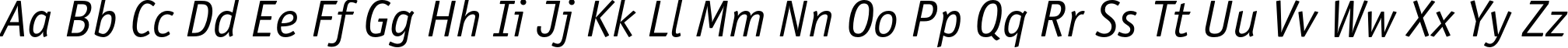 Пример написания английского алфавита шрифтом OfficinaSansC Italic Пример написания английского алфавита шрифтом OfficinaSansC Italic