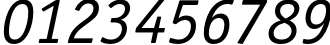 Пример написания цифр шрифтом OfficinaSansC Italic Пример написания цифр шрифтом OfficinaSansC Italic