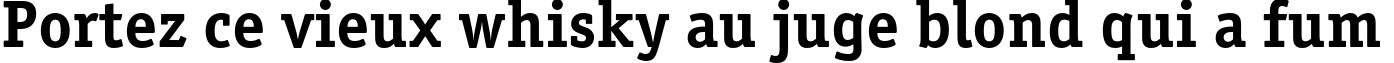 Пример написания шрифтом OfficinaSerifC Bold текста на французском