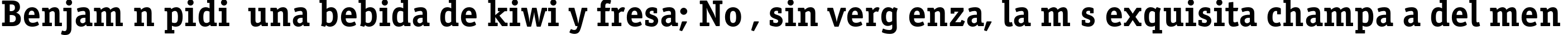 Пример написания шрифтом OfficinaSerifC Bold текста на испанском