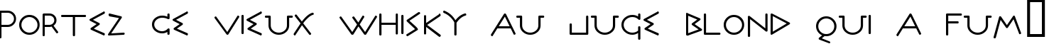 Пример написания шрифтом Olympus текста на французском