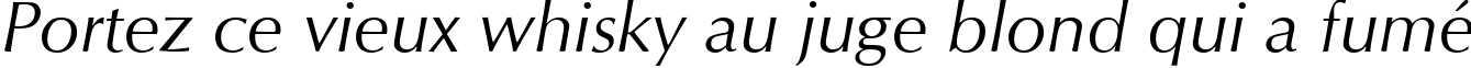 Пример написания шрифтом Optimum Roman Italic текста на французском Пример написания шрифтом Optimum Roman Italic текста на французском