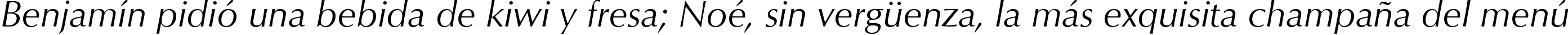 Пример написания шрифтом Optimum Roman Italic текста на испанском Пример написания шрифтом Optimum Roman Italic текста на испанском