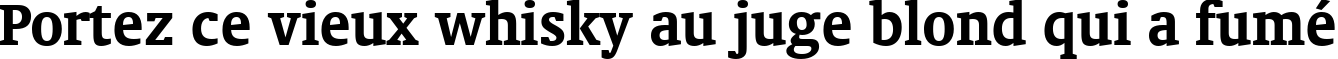 Пример написания шрифтом Oranda Bold BT текста на французском