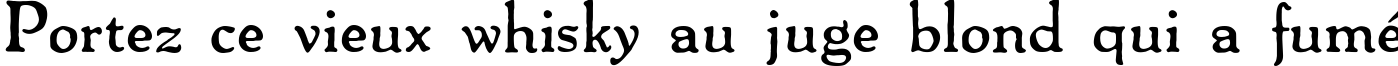 Пример написания шрифтом Packard Antique Bold текста на французском Пример написания шрифтом Packard Antique Bold текста на французском