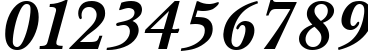 Пример написания цифр шрифтом Pasma Bold Italic:001.001