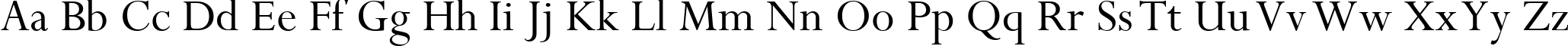 Пример написания английского алфавита шрифтом Perpetua Пример написания английского алфавита шрифтом Perpetua