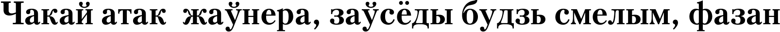 Пример написания шрифтом PetersburgC Bold текста на белорусском Пример написания шрифтом PetersburgC Bold текста на белорусском