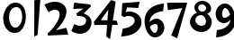 Пример написания цифр шрифтом PFCosmonutPro-Bold Пример написания цифр шрифтом PFCosmonutPro-Bold