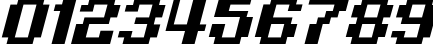 Пример написания цифр шрифтом Pixel Digivolve Italic Пример написания цифр шрифтом Pixel Digivolve Italic