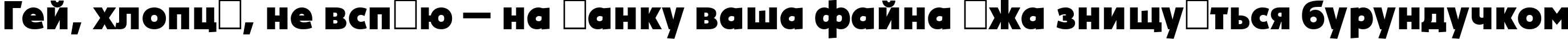 Пример написания шрифтом PlakatCmpl ExtraBold текста на украинском