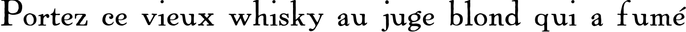 Пример написания шрифтом Powell Antique текста на французском