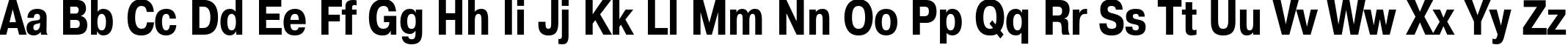 Пример написания английского алфавита шрифтом PragmaticaCondC Bold Пример написания английского алфавита шрифтом PragmaticaCondC Bold
