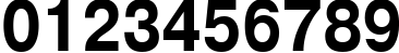 Пример написания цифр шрифтом PragmaticaCTT 85b