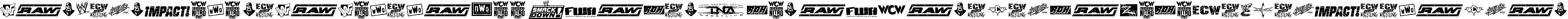 Пример написания шрифтом Pro Wrestling Logos текста на испанском