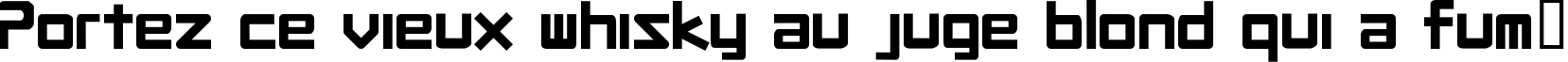 Пример написания шрифтом Procyon текста на французском