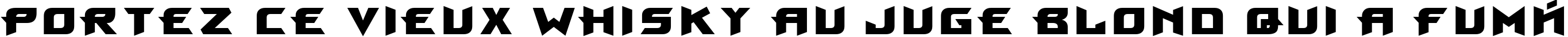 Пример написания шрифтом ProunX Bold текста на французском Пример написания шрифтом ProunX Bold текста на французском