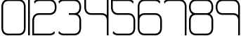 Пример написания цифр шрифтом Quarterly Thin BRK