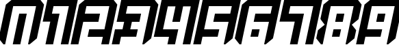 Пример написания цифр шрифтом Quicksilver