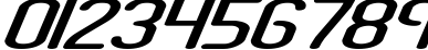 Пример написания цифр шрифтом Registry BRK
