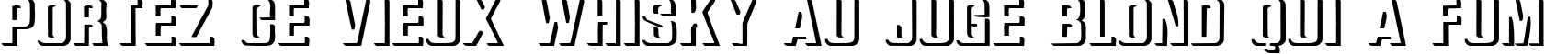 Пример написания шрифтом Relief Grotesk Bold текста на французском