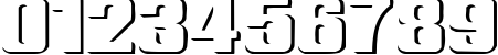Пример написания цифр шрифтом Relief Grotesk Wide