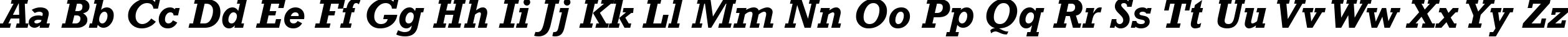 Пример написания английского алфавита шрифтом Rockwell Bold Italic Пример написания английского алфавита шрифтом Rockwell Bold Italic