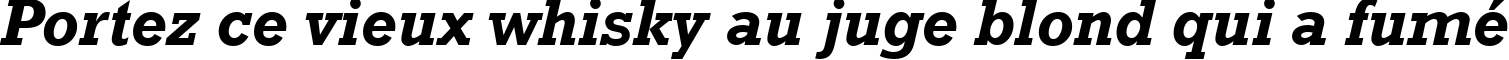 Пример написания шрифтом Rockwell Bold Italic текста на французском Пример написания шрифтом Rockwell Bold Italic текста на французском