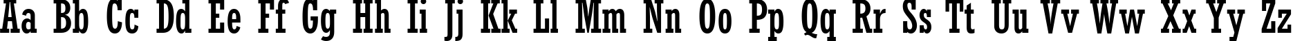 Пример написания английского алфавита шрифтом Rockwell Condensed Пример написания английского алфавита шрифтом Rockwell Condensed