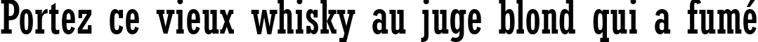 Пример написания шрифтом Rockwell Condensed текста на французском Пример написания шрифтом Rockwell Condensed текста на французском