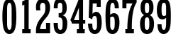 Пример написания цифр шрифтом Rockwell Condensed Пример написания цифр шрифтом Rockwell Condensed