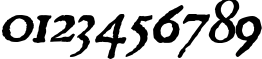 Пример написания цифр шрифтом Roman Antique Italic Пример написания цифр шрифтом Roman Antique Italic