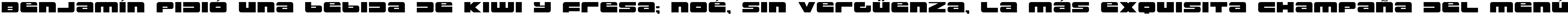 Пример написания шрифтом Rustproof Body текста на испанском
