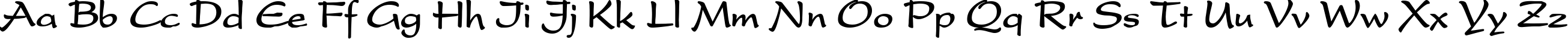 Пример написания английского алфавита шрифтом Sakura Bold Пример написания английского алфавита шрифтом Sakura Bold