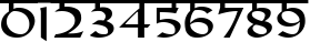 Пример написания цифр шрифтом Samarkan Normal Пример написания цифр шрифтом Samarkan Normal