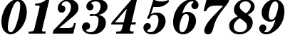 Пример написания цифр шрифтом School Bold Italic:001.001