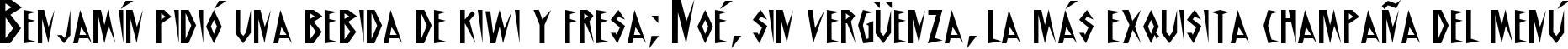 Пример написания шрифтом Schrill AOE текста на испанском Пример написания шрифтом Schrill AOE текста на испанском