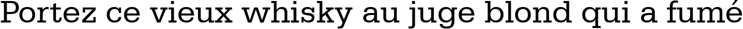 Пример написания шрифтом Serifa BT текста на французском Пример написания шрифтом Serifa BT текста на французском