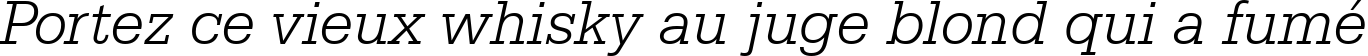 Пример написания шрифтом Serifa Light Italic BT текста на французском Пример написания шрифтом Serifa Light Italic BT текста на французском