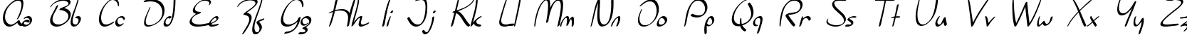 Пример написания английского алфавита шрифтом SF Burlington Script Пример написания английского алфавита шрифтом SF Burlington Script