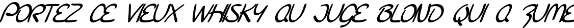 Пример написания шрифтом SF Burlington Script SC Bold Italic текста на французском