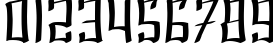 Пример написания цифр шрифтом SF Shai Fontai Extended Пример написания цифр шрифтом SF Shai Fontai Extended