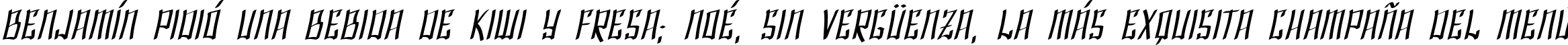 Пример написания шрифтом SF Shai Fontai Oblique текста на испанском Пример написания шрифтом SF Shai Fontai Oblique текста на испанском