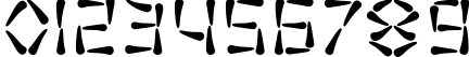 Пример написания цифр шрифтом SF Wasabi Пример написания цифр шрифтом SF Wasabi